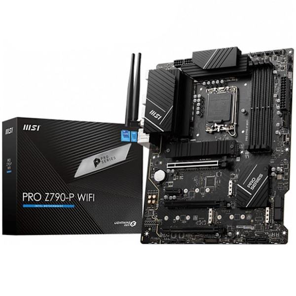 MSI | PRO Z790-P WIFI | Processor family Intel | Processor socket  LGA1700 | DDR5 DIMM | Memory slots 4 | Supported hard disk drive interfaces SATA, M