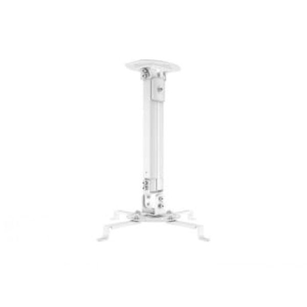 Multibrackets M Universal Projector Mount | Adjustable 380mm 580mm | Ceiling | Max 13.5kg | White