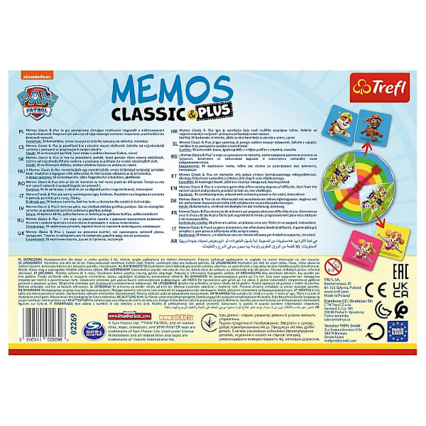 TREFL PAW PATROL Memo Classic Plus