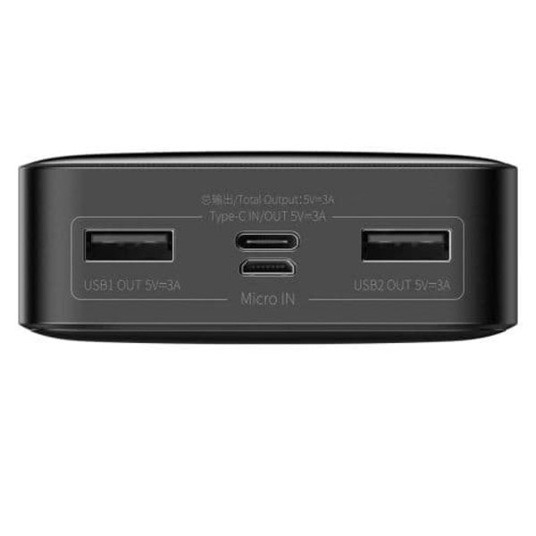 Baseus Bipow Powerbank 20000mAh / 15W Sort