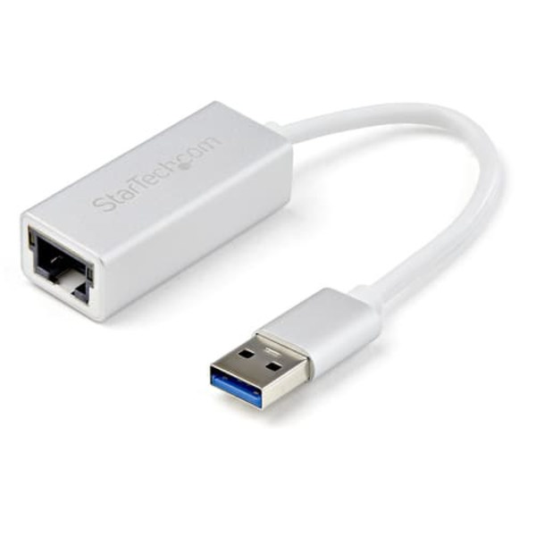 USB 3.0 ETHERNET ADAPTER SLEEK Silver