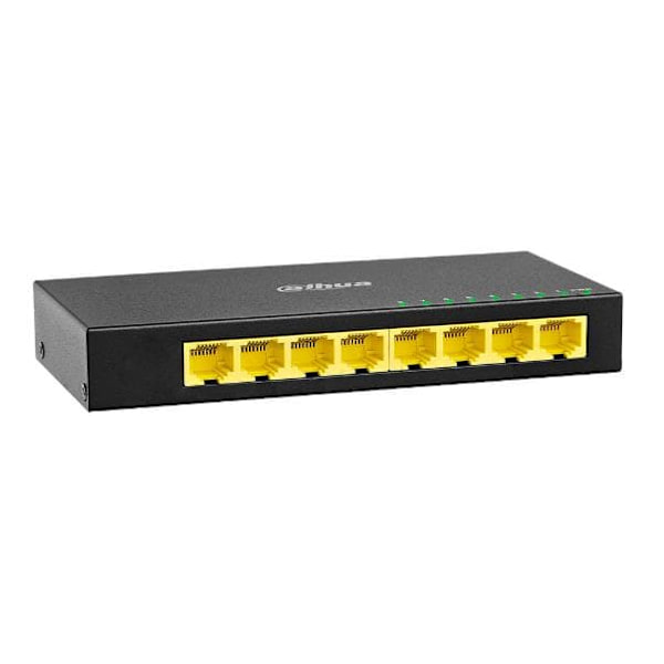 Switch|DAHUA|PFS3008-8GT-V2|Type L2|DH-PFS3008-8GT-V2 Svart