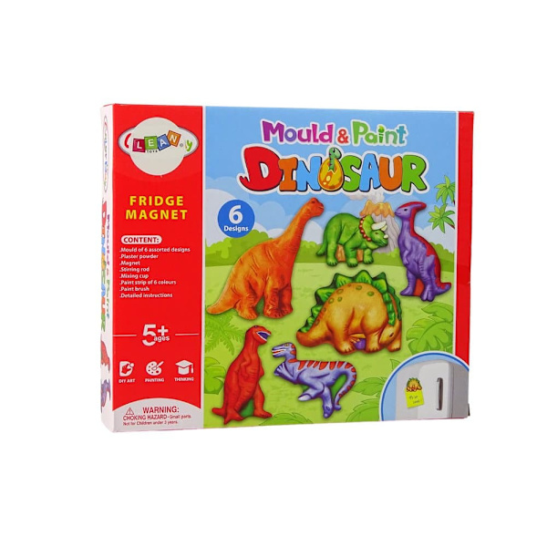 DIY Painting Kit Dinosaurs Plaster Magnets