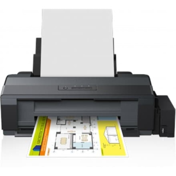 Imprimanta Inkjet CISS Color Epson L1300, A3, Functii: Impr., Viteza de Printare Monocrom:15 ppm,Viteza de printare color: 5.5 ppm,Conectivitate:USB, Sort