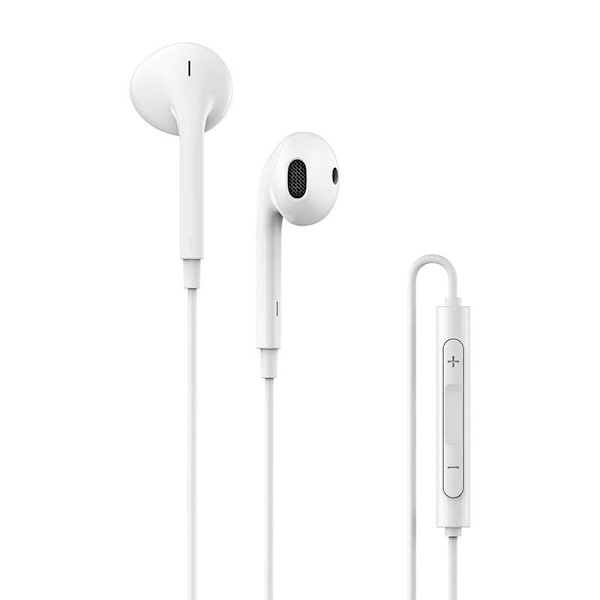 CASTI Edifier, cu fir, intraauriculare - butoni, pt smartphone, microfon pe fir, control-3 butoane, conectare prin USB-C, alb, "P180C-W", (timbru verd