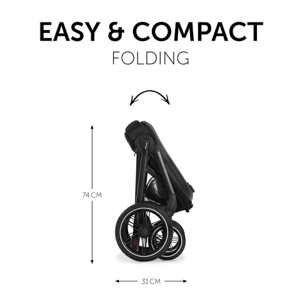 HAUCK stroller WALK N CARE, Black, 165355
