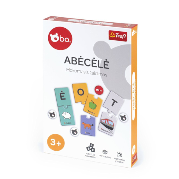 bo. Educational board game "Alphabet" (In Lithuanian lang.)