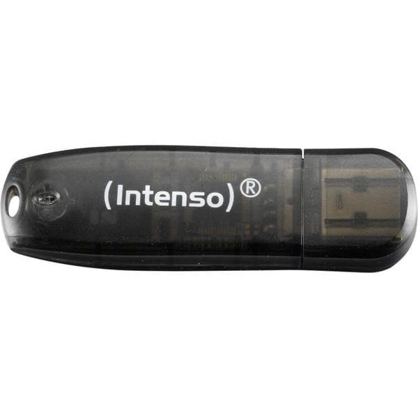 MEMORY DRIVE FLASH USB2 16GB/BLACK 3502470 INTENSO Sort
