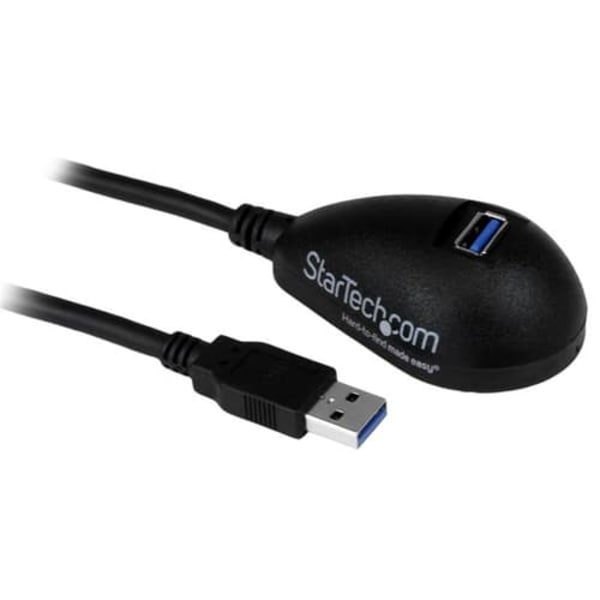 StarTech.com 5ft SuperSpeed USB 3.0 Extension Cable for Desktop - STP - USB-A Male to USB-A Female Cable for Computer - Black (USB3SEXT5DKB) - USB ext