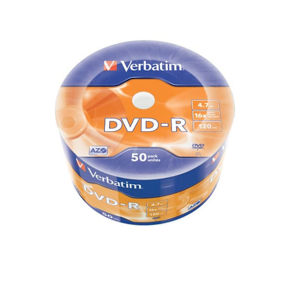 DVD-R 16x 4.7GB 50P SP Matt Silver Wrap 43788