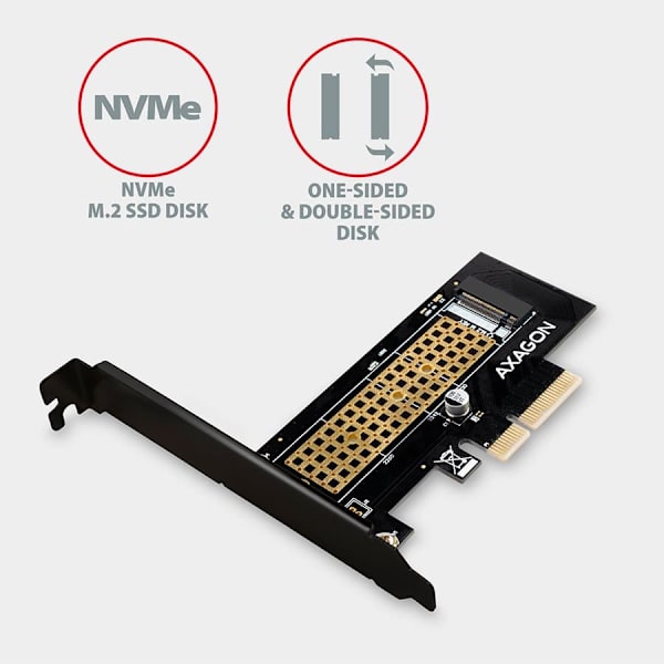 AXAGON PCIe 2x NVMe M.2 Controller | PCEM2-ND