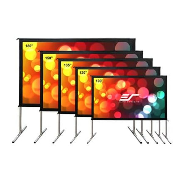 Elite Screens | Yard Master 2 Mobile Outdoor screen WV-Dual | OMS120H2-DUAL | Diagonal 120 " | 16:9 | Viewable screen width (W) 266 cm Aluminium, Sort, Hvit