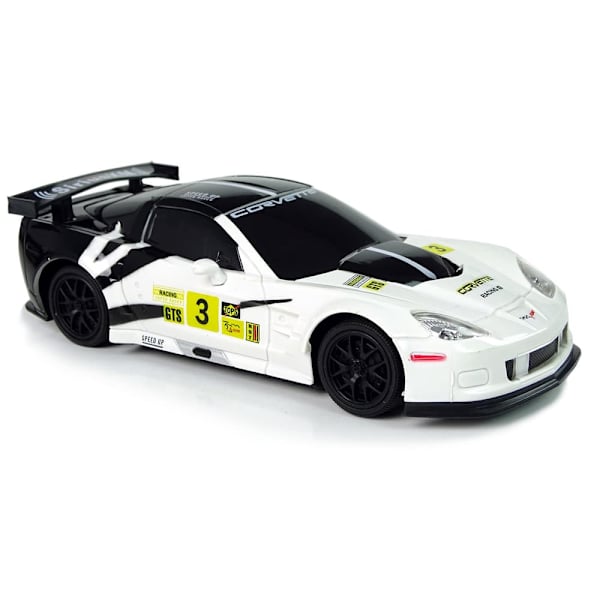 Sports Car R/C 1:24 Corvette C6.R White 2.4 G Lights