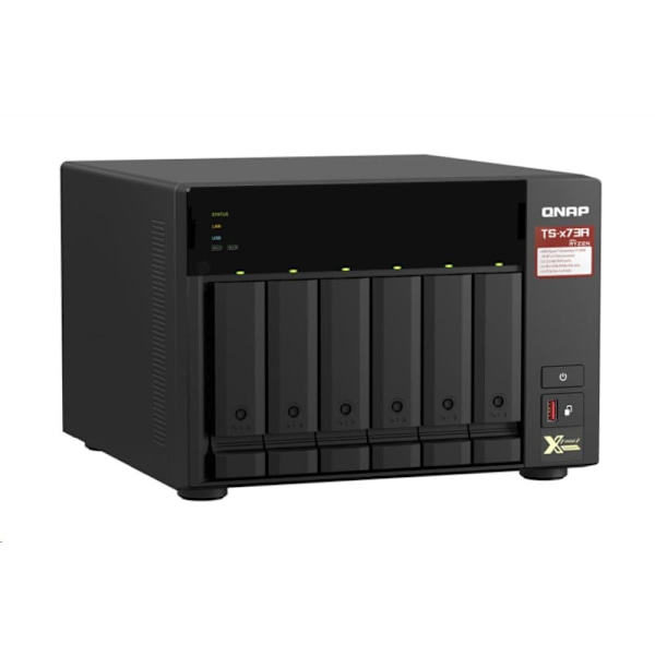 QNAP | 6-Bay QTS and QuTS hero NAS | TS-673A-8G | Up to 6 HDD/SSD Hot-Swap | AMD Ryzen | Ryzen V1500B Quad-Core | Processor frequency 2.2 GHz | 8 GB |