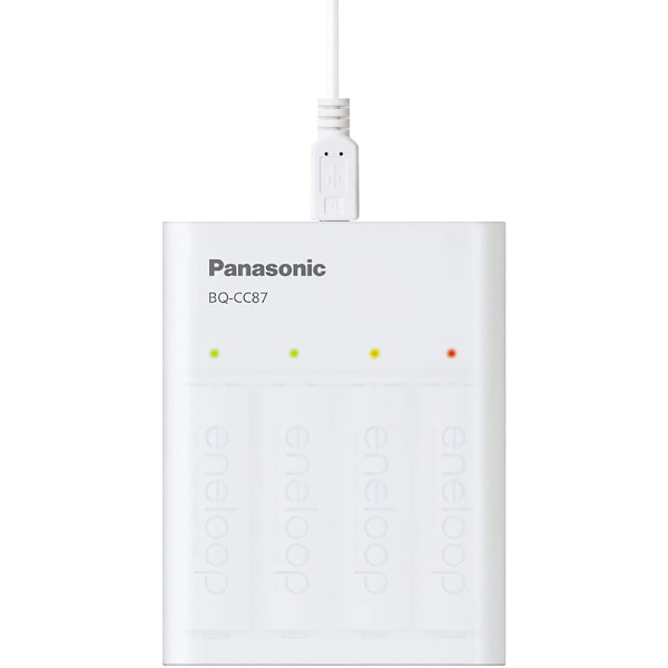 Panasonic eneloop charger BQ-CC87USB + 4x1900