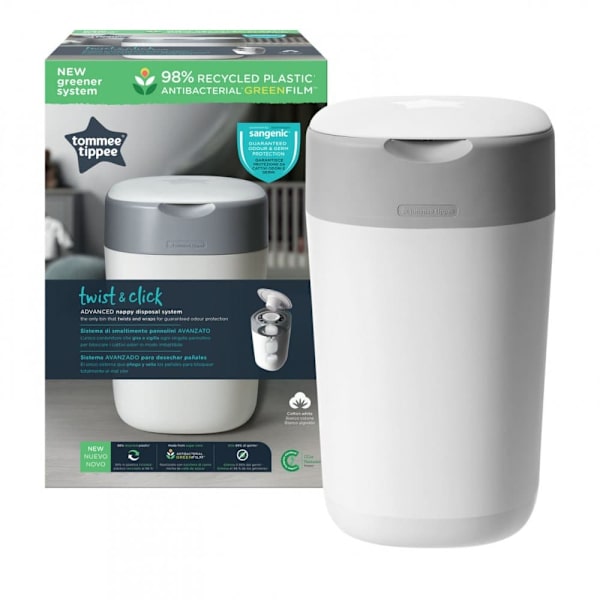 TOMEE TIPPEE diapers container Sangenic Twist&Click, cotton white, 85100102