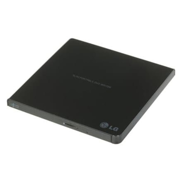 H.L Data Storage | Ultra Slim Portable DVD-Writer | GP57EB40 | Interface USB 2.0 | DVD±R/RW | CD read speed 24 x | CD write speed 24 x | Black | Deskt