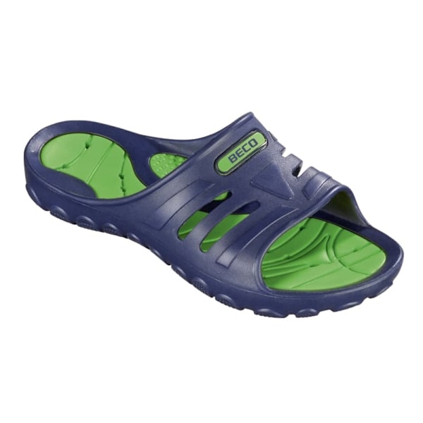Slippers unisex BECO 90671 78 size 41 navy/green