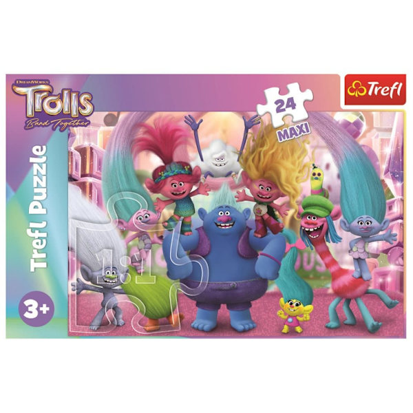 TREFL TROLLS Maxi puzzle, 24 pcs