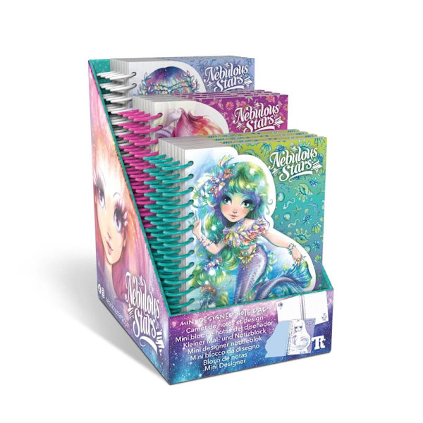 NEBULOUS STARS mini designer note pad, assort., 11587