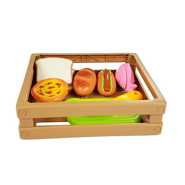 Hot-Dog Set for Cutting Indredients in a Basket