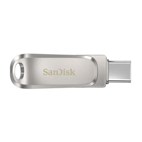 SanDisk Ultra Dual Drive Luxe USB flash drive 64 GB USB Type-A / USB Type-C 3.2 Gen 1 (3.1 Gen 1) Stainless steel Rustfritt stål