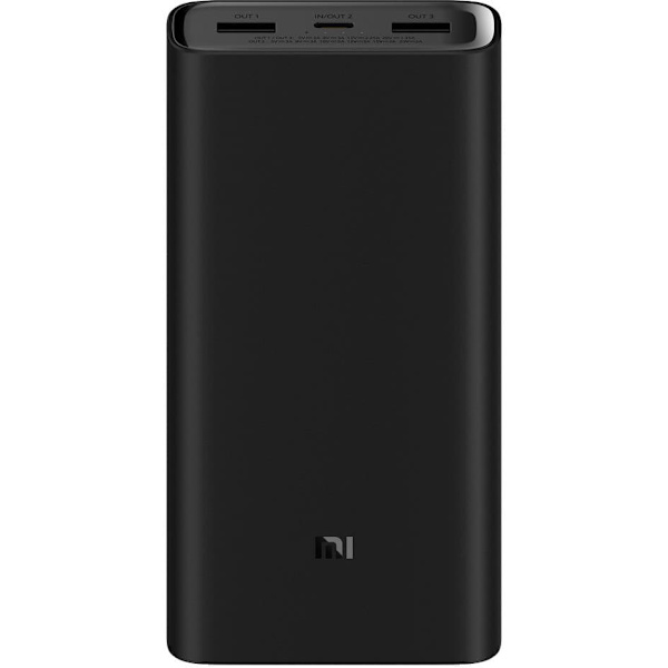 Xiaomi | Power Bank | 20000 mAh | USB-C, USB A | Black Sort