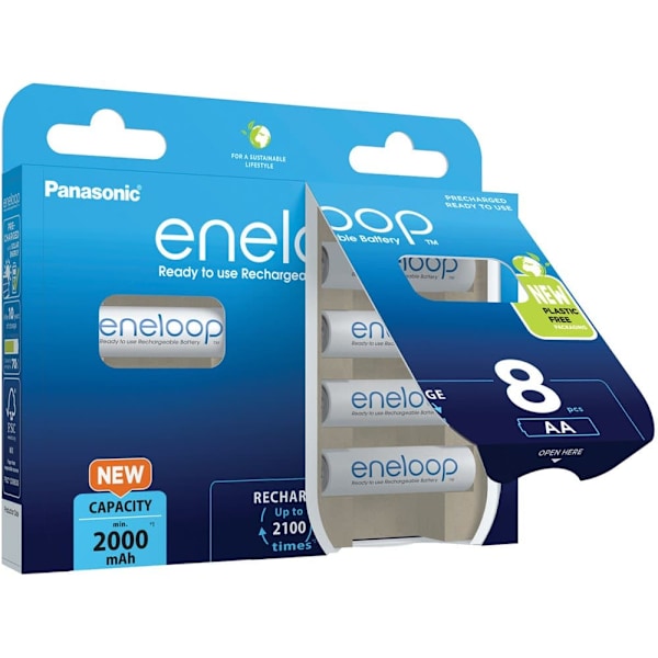 Rechargeable batteries PANASONIC ENELOOP AA 2000 mAh 8 szt (BK-3MCDE/8HH)