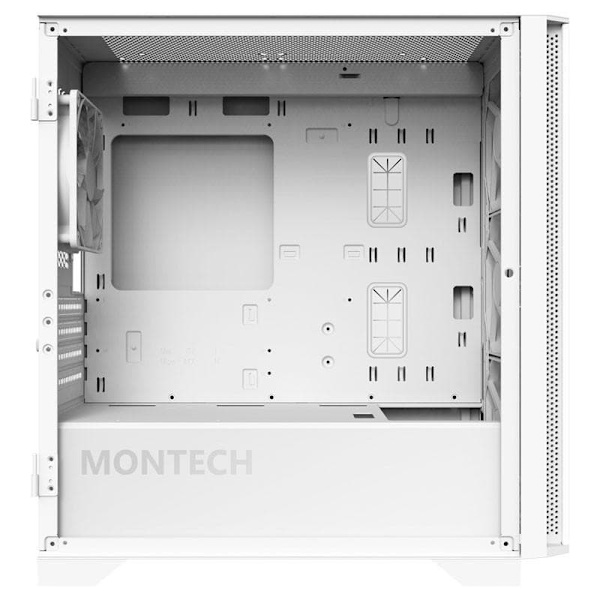 Montech AIR 100 ARGB, Micro-ATX, Tempered Glass - white