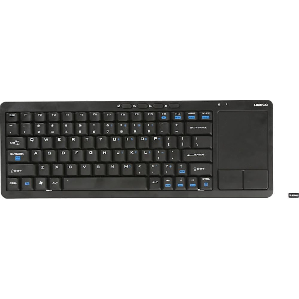 Omega wireless keyboard US SmartTV OKB004B, black (43666)