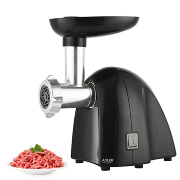 Adler | Meat mincer | AD 4811 | Black | 600 W | Number of speeds 1 | Throughput (kg/min) 1.8 | 3 replaceable sieves: 3mm for grinding poppies and prep