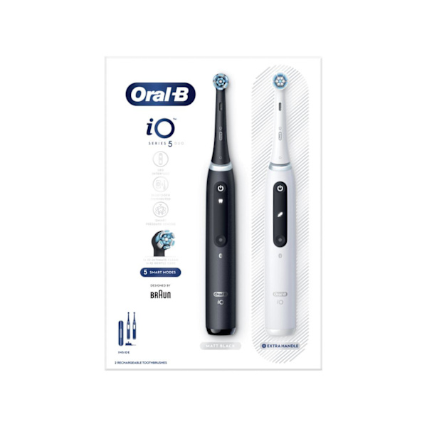 Braun Oral-B iO5 Duo Matt Black/Quite White electric toothbrush