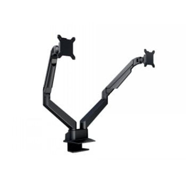 Multibrackets M VESA Gas Lift Arm Dual Side by Side Black | VESA 75x75-100x100 | Max 10kg | Desk clamp | Black Sort