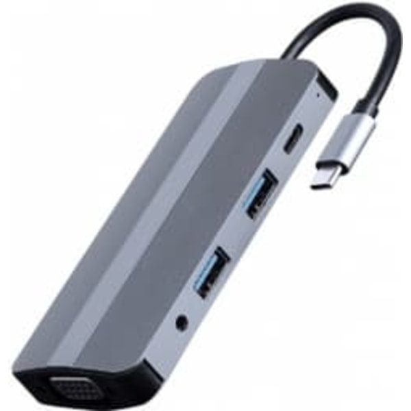 Dokstacija Gembird USB Type-C 8-in-1 Silver
