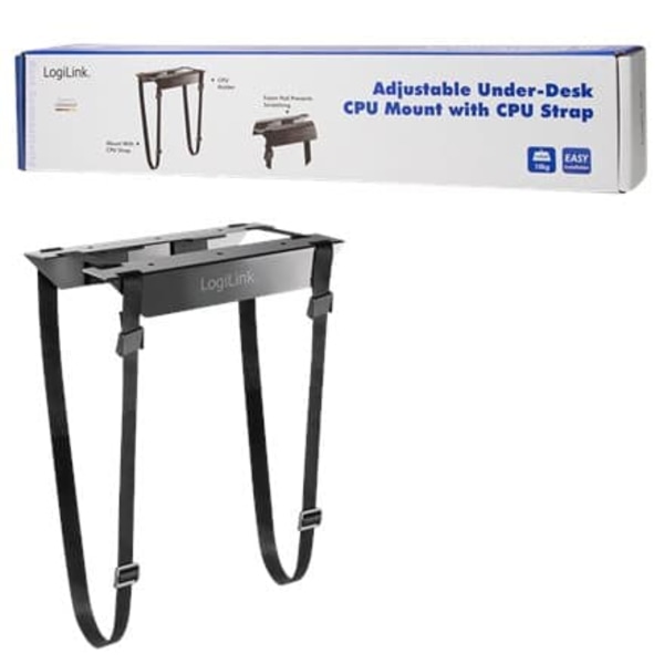 LogiLink EO0009 Adjustable Under-Desk CPU Mount, strap | Logilink