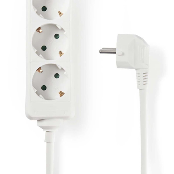 Nedis EXSO630F1WT Extension Cord 3m