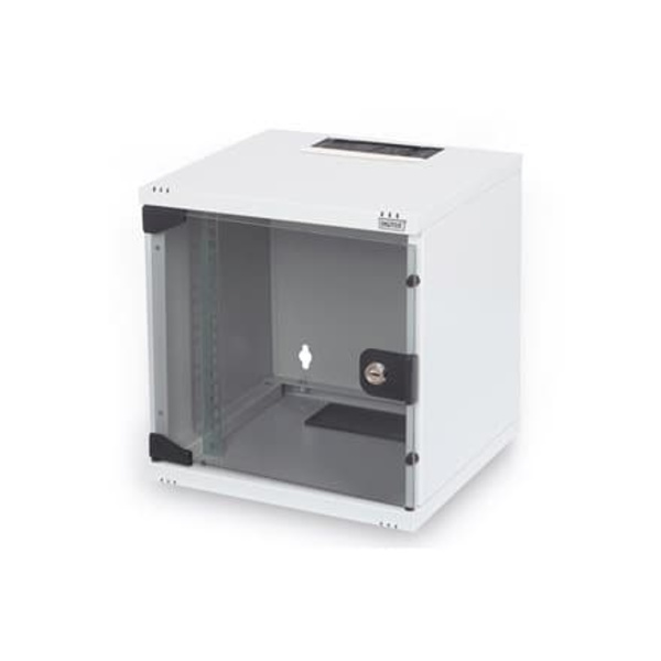 Digitus 10" Network Set, 6U cabinet, shelf, PDU, 8-port switch, CAT 6 patch panel, Grey | Digitus | Network Set | DN-10-SET-1