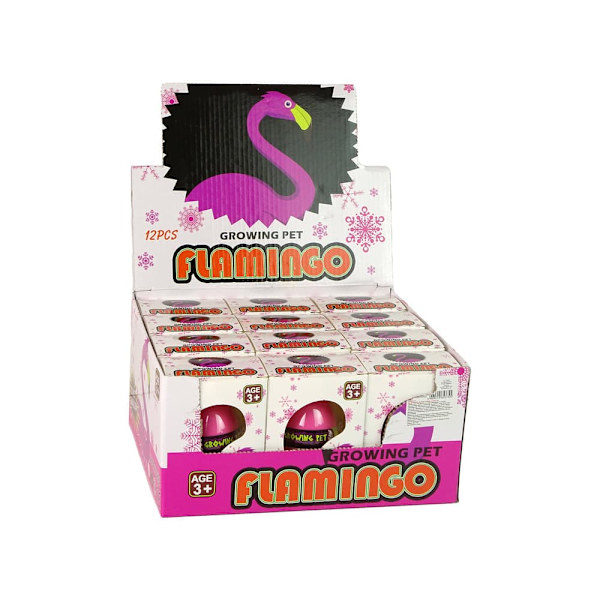 Growing Flamingo Egg 6cm Pink
