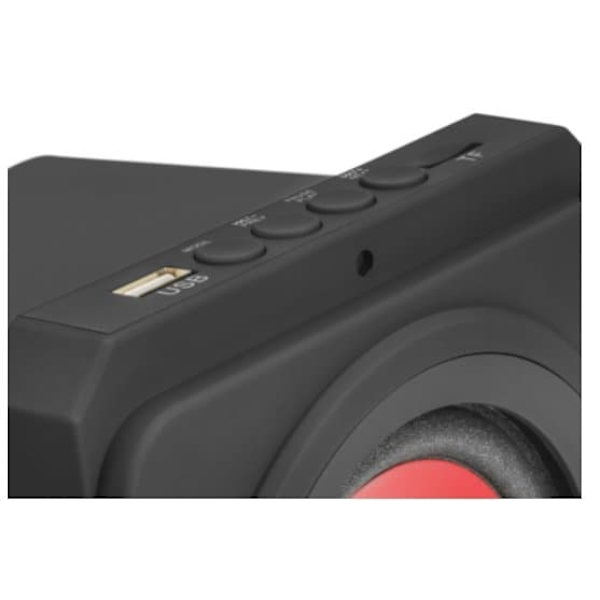 Mars Gaming MSX Bluetooth Audio System 2.1 Speakers with Subwoofer / USB / MicroSD / AUX / Radio / Black