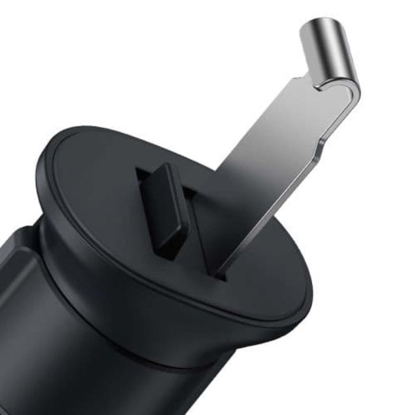 SUPORT AUTO Baseus Metal Age II pt. SmartPhone, fixare grila ventilatie, ofera posibilitatea reglarii unghiului de vizionare pe verticala si orizontal Grøn