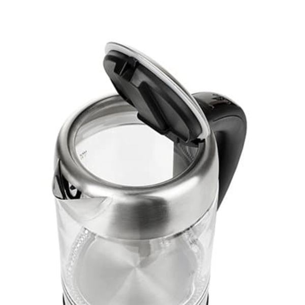 Adler | Kettle | AD 1247 NEW | With electronic control | 1850 - 2200 W | 1.7 L | Stainless steel, glass | 360° rotational base | Stainless steel/Trans
