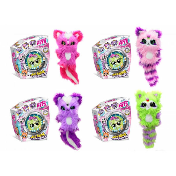 CUTEKINS washing machine plush Foxes and Skunks, assort., 35042