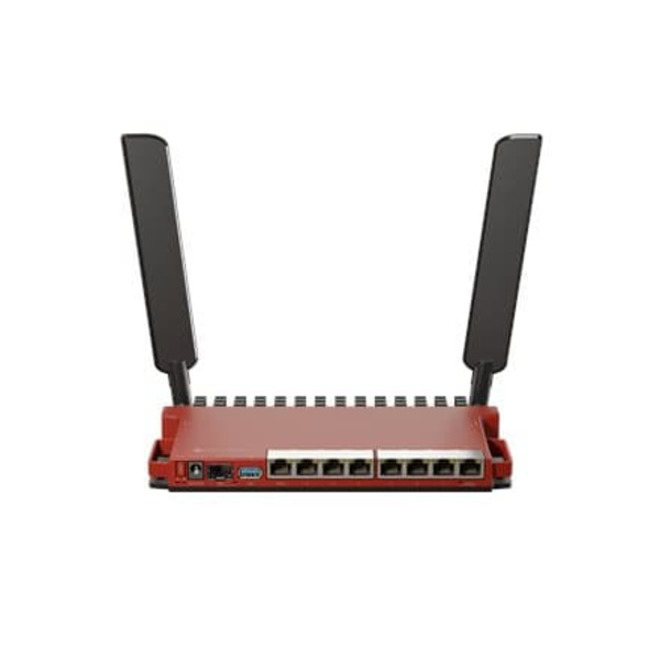 Wireless Router|MIKROTIK|Wireless Router|Wi-Fi 6|IEEE 802.11ax|USB 3.0|8x10/100/1000M|1xSPF|Number of antennas 2|L009UIGS-2HAXD-IN Rød