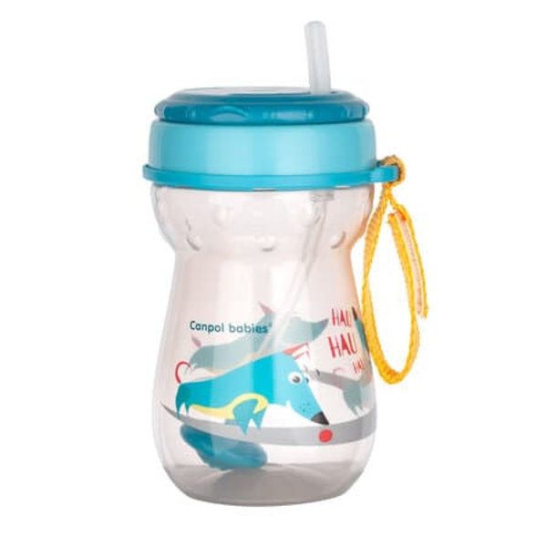 CANPOL BABIES innovative sport cup with flip-top straw 350ml, 56/518