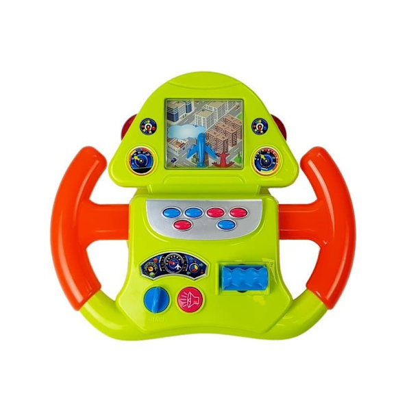 Interactive Flight Simulator Steering Wheel Sound Light Effects
