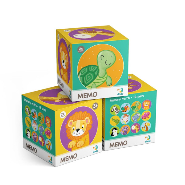 DODO mini memo game Wild animals, 300157