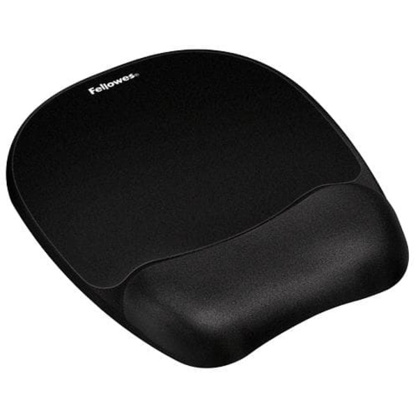Fellowes | Mouse pad with wrist pillow | 202 x 235 x 25.4 mm | Black