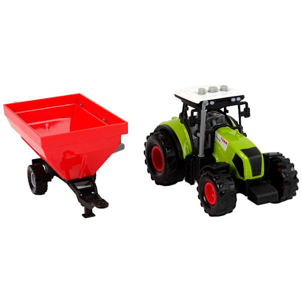 Tractor Farm Detachable Grain Trailer Sound Green