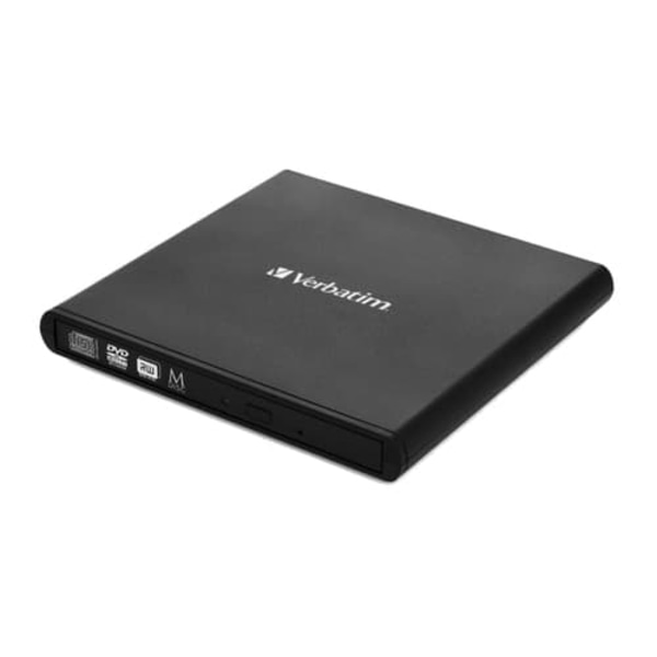 Verbatim External Slimline CD/DVD Writer optical disc drive DVD±RW Black Sort