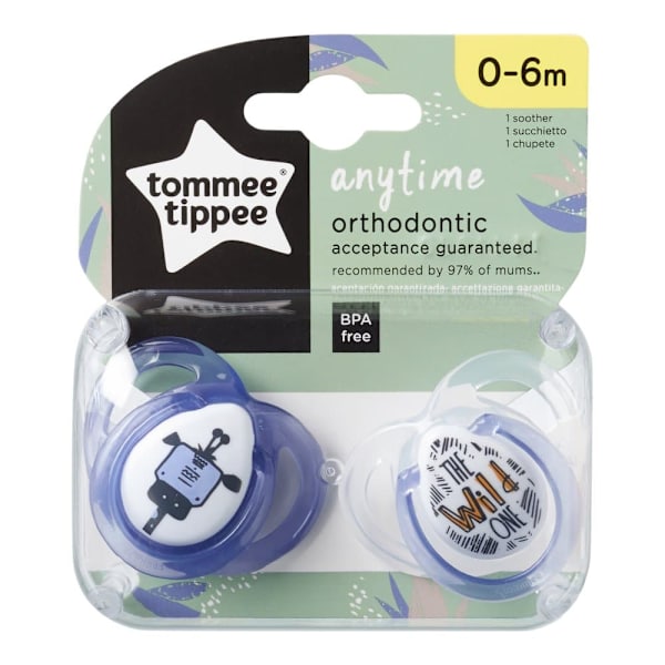 Tommee Tippee soother silicone 2pcs 0-6m Anytime 43335499